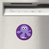 Magnet monogramme personnalisé de la pieuvre (In Situ (Lave-vaisselle))