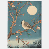 Magnet - Moonlit Bird on Blossom Branch (Recto)
