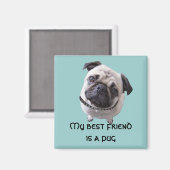 Magnet "Mops" Magneet (Voorkant / Achterkant)