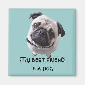 Magnet "Mops" Magneet (Voorkant)