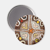 Magnet Motif de style africain (Recto/Verso)