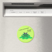 Magnet motivationnel de la grenouille caricaturale (In Situ (Lave-vaisselle))