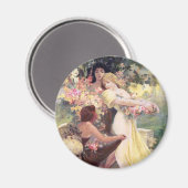 Magnet : Mucha - Esprit du printemps (Recto/Verso)