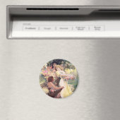 Magnet : Mucha - Esprit du printemps (In Situ (Lave-vaisselle))