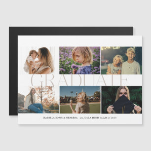 Magnet Multi-Photo Dan/Now Afstuderen Aankondiging