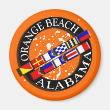 Magnet nautique de plage d'Orange