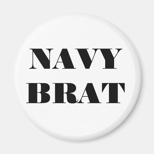 Magnet Navy Brat Magneet (Voorkant)