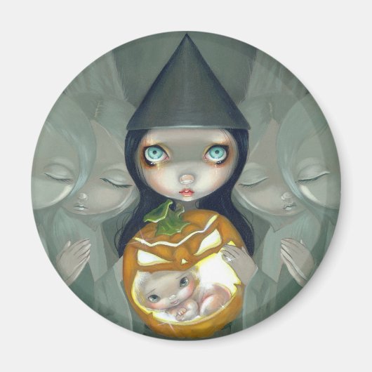 Magnet "Né d'un Citrouille" (Devant)