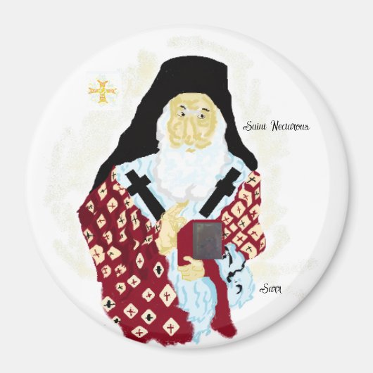 Magnet :  Nectarios of Aegina Greek saint Magneet (Voorkant)