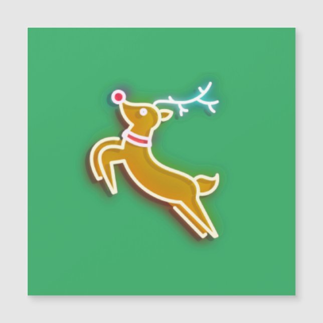 Magnet Neon Reindeer (Devant)