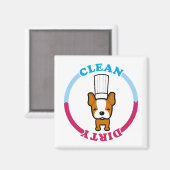 Magnet nettoyant mignon pour lave-vaisselle (Recto/Verso)