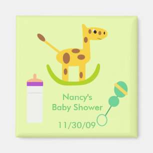 Magnet neutre de faveur de baby shower de jouet de