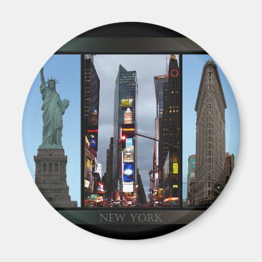Magnet New York Frigo Magnet NY Souvenir Magnet (Devant)