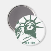 Magnet New York Frigo Magnet NY Souvenir Magnet (Recto/Verso)