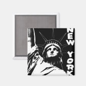 Magnet New York Frigo Magnet NY Souvenir Magnet (Recto/Verso)