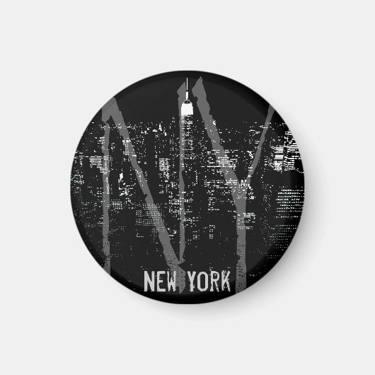 Magnet New York Frigo Magnet NY Souvenir Magnet (Devant)