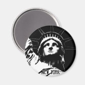 Magnet New York Frigo Magnet NY Souvenir Magnet (Recto/Verso)