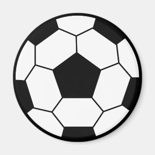 Magnet noir balle de football