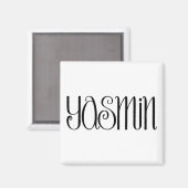 Magnet noir Yasmin (Recto/Verso)