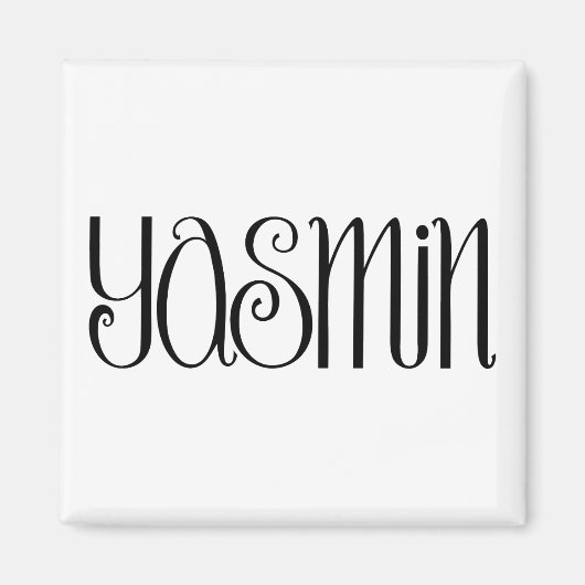 Magnet noir Yasmin (Devant)
