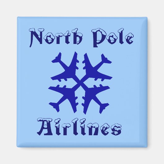 Magnet North Pole Airlines (Devant)