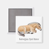 Magnet norvégien du fjord Horse (Recto/Verso)