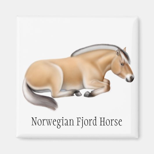 Magnet norvégien du fjord Horse (Devant)