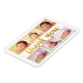 MAGNET Nouveau Faire-part de naissance bébé Merci (Côté Gauche)