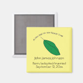 Magnet - Nouvelle feuille sur l'arbre généalogique (Recto/Verso)