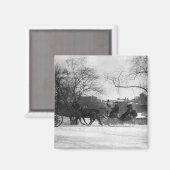 Magnet NYC du cheval traîné (Recto/Verso)