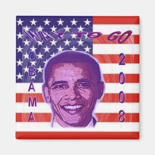 Magnet OBAMA 2008 (Devant)