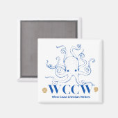 Magnet "Octopus classique" de WCCW (Recto/Verso)
