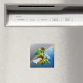 Magnet - Oiseaux de jouets sur tournesol (In Situ (Lave-vaisselle))