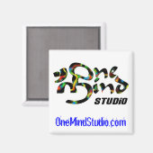 Magnet, One Mind Studio LOGO Magneet (Voorkant / Achterkant)