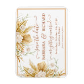 MAGNET Pampas Grass Wedding Save Date Invitation Magneet (Verticaal)