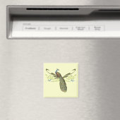 Magnet Paon Vintage (In Situ (Lave-vaisselle))