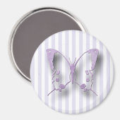 Magnet papillon de lavande violette (Recto/Verso)