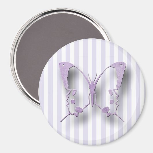 Magnet papillon de lavande violette (Recto/Verso)
