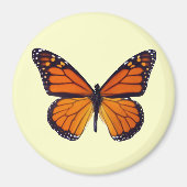 Magnet papillon orange (Devant)