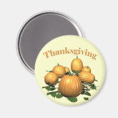 Magnet - Patch Citrouille de Thanksgiving (Recto/Verso)