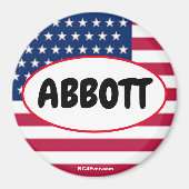 Magnet Patriotique ABBOTT (Devant)