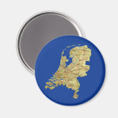 Magnet Pays-Bas Map (Recto/Verso)