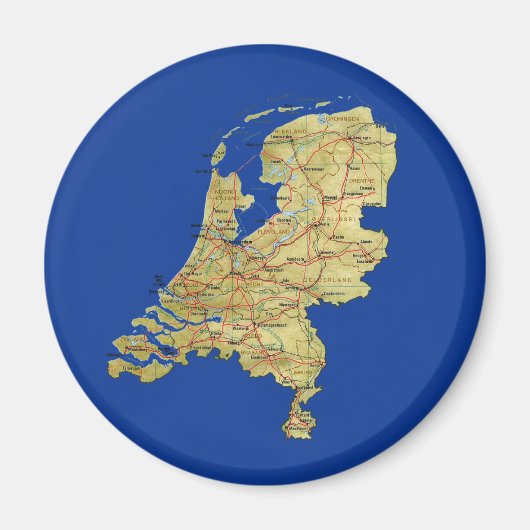 Magnet Pays-Bas Map (Devant)