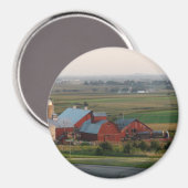 Magnet paysager de la ferme du Midwest (Recto/Verso)