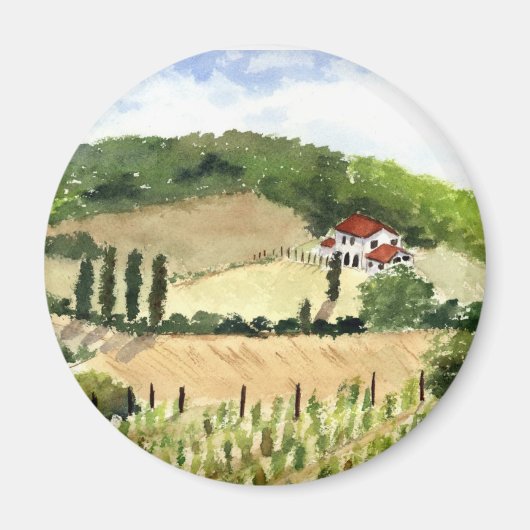 Magnet paysager toscan (Devant)