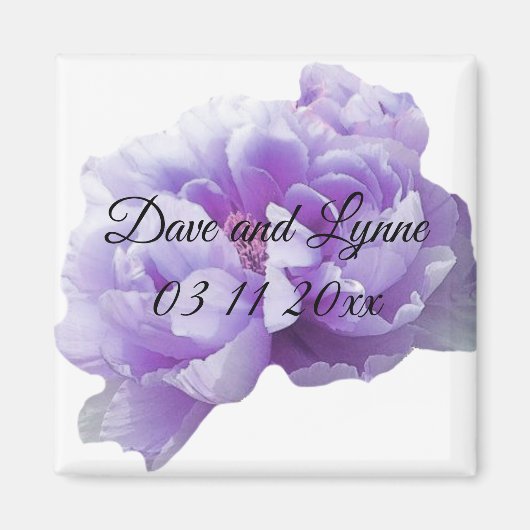 Magnet Peonie Violette (Devant)