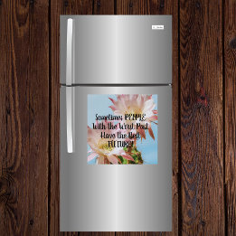 Magnet People Pire Passé Meilleur Futur Cactus Ros