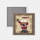 Magnet Père Noël de Noël (Recto/Verso)