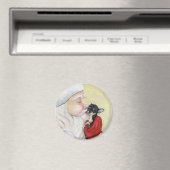Magnet "Père Noël Kiss for Chihuahua" (In Situ (Lave-vaisselle))