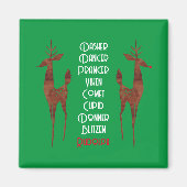 Magnet - Père Noël Reindeer - Rudolph (Devant)